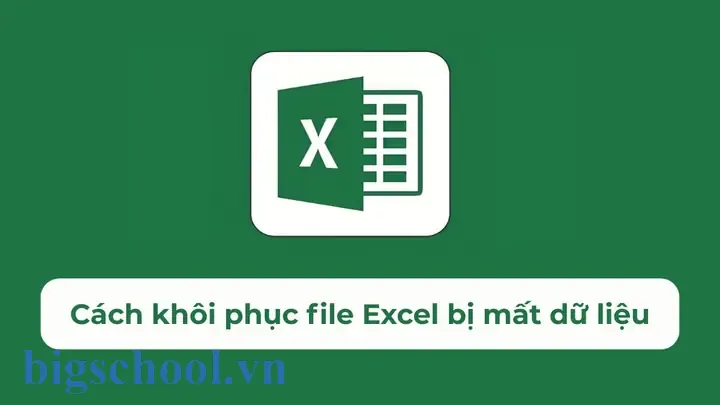 Khôi Phục File Excel Bị Mất Dữ Liệu Khôi Phục File Excel Bị Mất Dữ Liệu