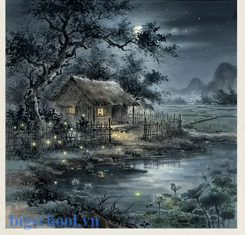 Không gian làng quê Bắc Bộ tĩnh lặng trong bài thơ Thu ẩm