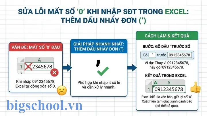 Làm Sao Để Không Bị Mất Số 0 Trong Excel Làm Sao Để Không Bị Mất Số 0 Trong Excel