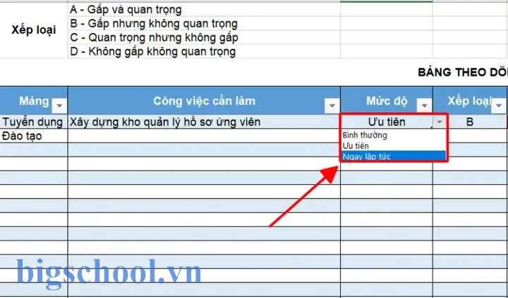 Lập Bảng Tiến Độ Công Việc Bằng Excel