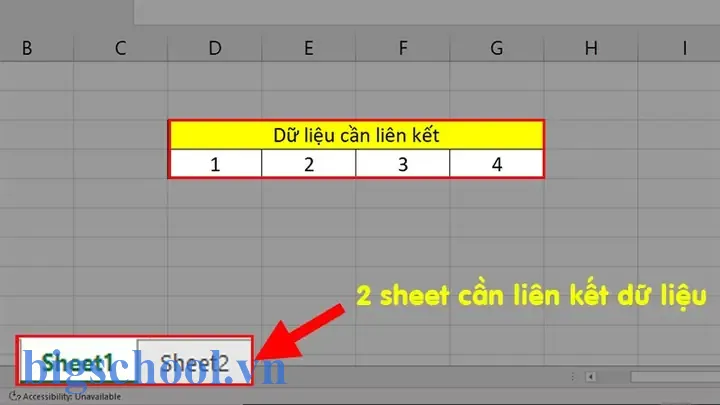 Liên Kết Số Liệu Giữa Các Sheet Trong Excel