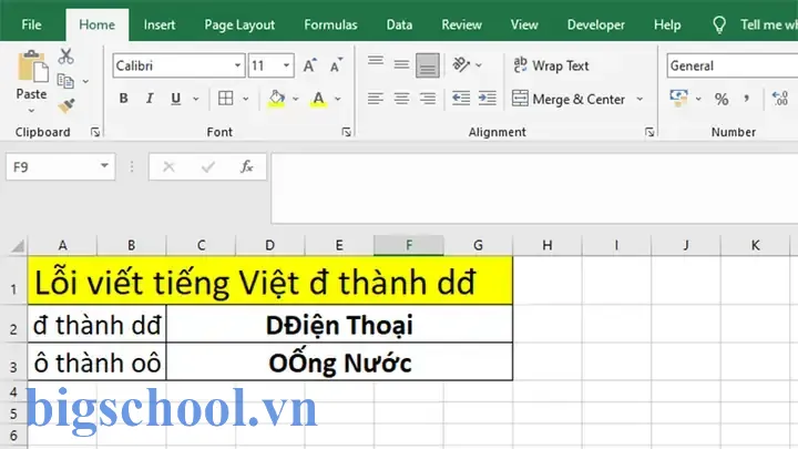 Lỗi Đánh Chữ Đ Thành Dđ Trong Excel 2007