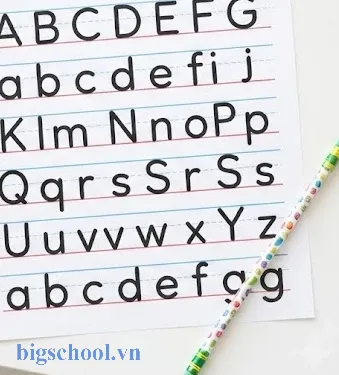 Hướng dẫn trẻ lớp 1 luyện chữ cái thường và chữ hoa cơ bản