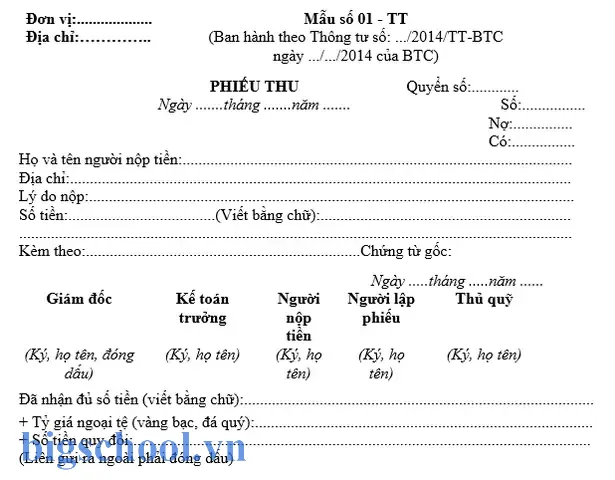 Mẫu Phiếu Thu Chi Theo Thông Tư 133 Excel 13 Mẫu Phiếu Thu Chi Theo Thông Tư 133 Excel