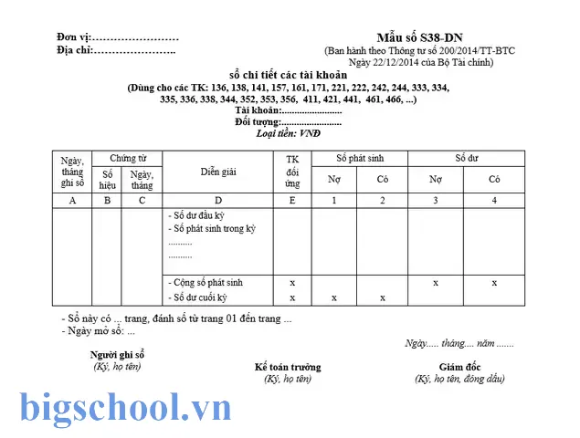 Mẫu Sổ Chi Tiết Theo Thông Tư 200 Trong Excel: Hướng Dẫn Toàn Diện 11 Mẫu Sổ Chi Tiết Theo Thông Tư 200 Excel