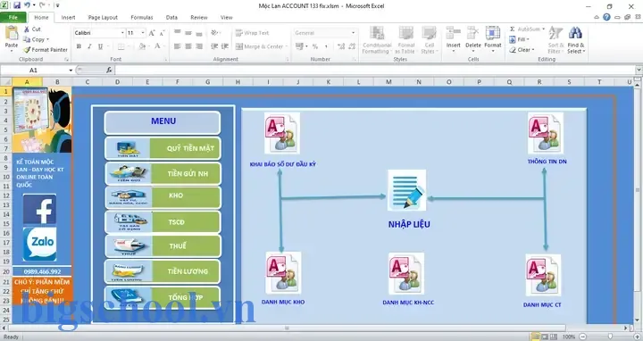 Phần Mềm Kế Toán Excel Cho Công Ty Thương Mại 5 Phần Mềm Kế Toán Excel Cho Công Ty Thương Mại