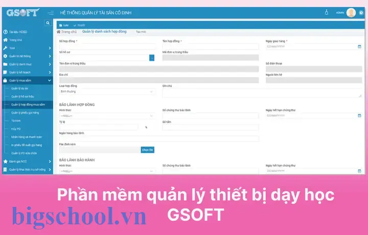 Phần Mềm Quản Lý Thiết Bị Trường Học Bằng Excel