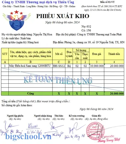 Phiếu Xuất Kho Excel Theo Thông Tư 200: Hướng Dẫn Chi Tiết, Mẫu Và Lưu Ý Thực Tiễn 1 Phiếu Xuất Kho Excel Theo Thông Tư 200