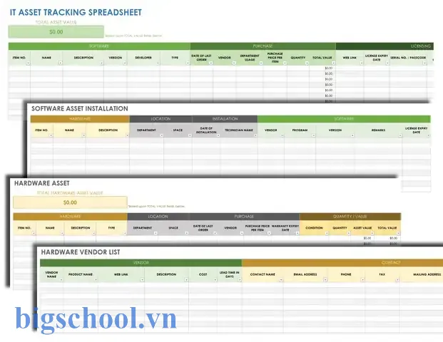 Quản Lý Công Cụ Dụng Cụ Bằng Excel