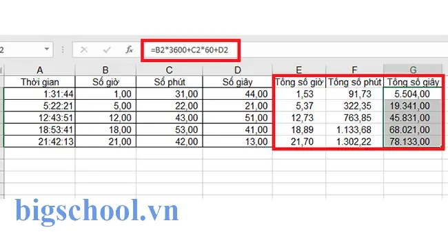 Quy Đổi Thời Gian Ra Số Trong Excel