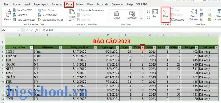 Rút Trích Dữ Liệu Ngày Tháng Trong Excel 1 Rút Trích Dữ Liệu Ngày Tháng Trong Excel