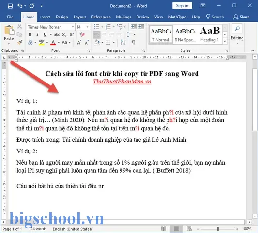 Sửa Lỗi Font Chữ Khi Chuyển Từ Pdf Sang Excel