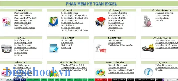 Tải Phần Mềm Kế Toán Excel Thông Tư 133