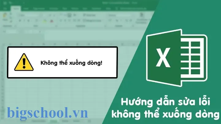Tại Sao Không Xuống Dòng Được Trong Excel