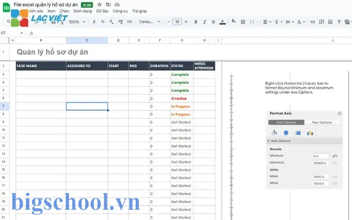 Tạo File Quản Lý Hồ Sơ Bằng Excel