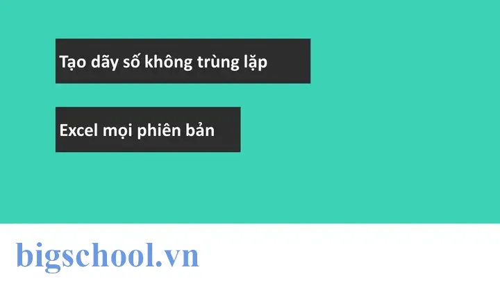 Tạo Số Ngẫu Nhiên Không Trùng Nhau Trong Excel: Hướng Dẫn Chi Tiết 11 Tạo Số Ngẫu Nhiên Không Trùng Nhau Excel