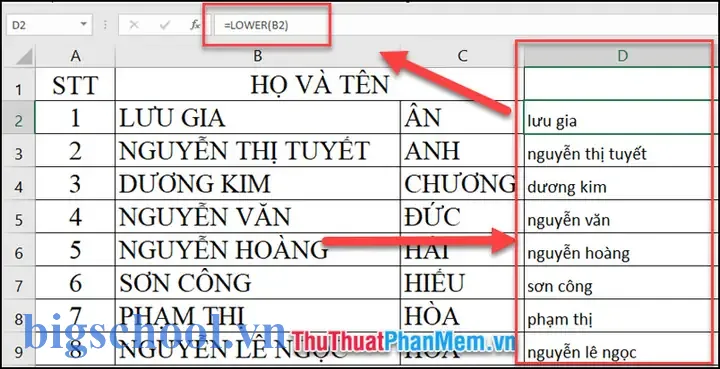 Thay Đổi Chữ In Thành Chữ Thường Trong Excel: Hướng Dẫn Chi Tiết Và Các Mẹo Thực Tiễn 14 Thay Đổi Chữ In Thành Chữ Thường Trong Excel