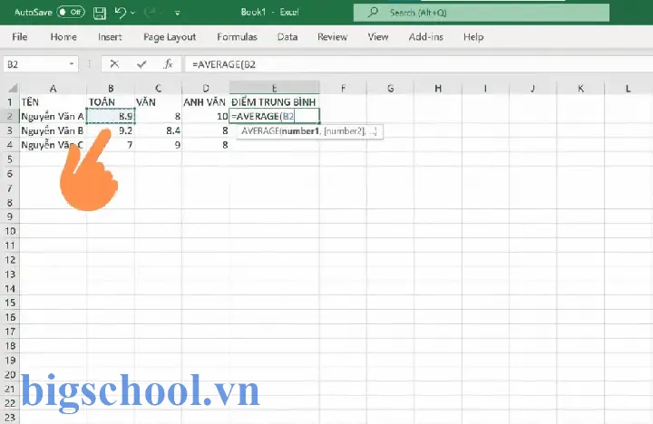 Hướng Dẫn Tính Điểm Trung Bình Hệ Số 2 Trong Excel: Cách Thực Hiện Chi Tiết Và Các Mẹo Hữu Ích 5 Tính Điểm Trung Bình Hệ Số 2 Trong Excel