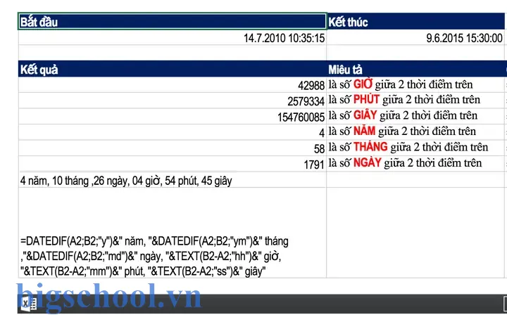 Tính Số Ngày Giữa 2 Mốc Thời Gian Trong Excel Tính Số Ngày Giữa 2 Mốc Thời Gian Trong Excel