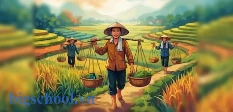 Bức tranh nghệ thuật về tinh thần lao động cần cù của người nông dân