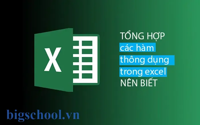 Tổng Hợp Các Hàm Thông Dụng Trong Excel 7 Tổng Hợp Các Hàm Thông Dụng Trong Excel