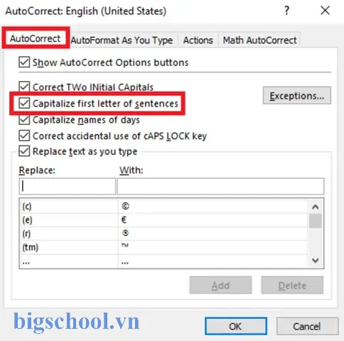 Tự Động Viết Hoa Đầu Dòng Trong Excel