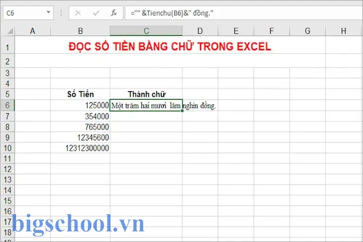 Tự Nhảy Số Tiền Bằng Chữ Trong Excel: Cách Chuyển Đổi Số Sang Chữ Một Cách Nhanh Chóng Và Chính Xác 1 Tự Nhảy Số Tiền Bằng Chữ Trong Excel