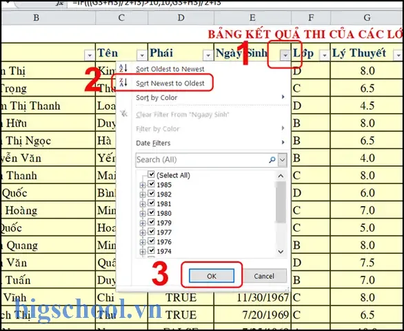 Xếp Thứ Tự Từ Cao Đến Thấp Trong Excel Xếp Thứ Tự Từ Cao Đến Thấp Trong Excel