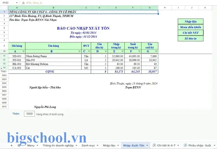 Hướng Dẫn Chi Tiết Về Xin File Phiếu Nhập Xuất Kho Bằng Excel: Cách Tạo, Quản Lý Và Tối Ưu Hóa Quá Trình 9 Xin File Phiếu Nhập Xuất Kho Bằng Excel